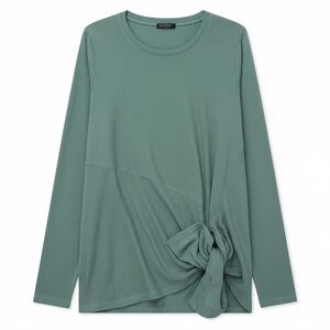 Diane Gilman DG2 Woman Lady Green Long Sleeve Shirt